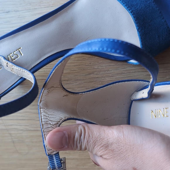 New nine West strappy open toe kitten heels - Picture 4 of 6